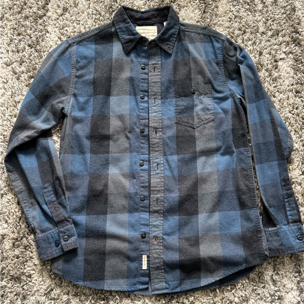 Weatherproof Blue and Black Checkered Shirt